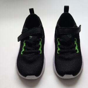 Puma Black and Green Kids Shoes